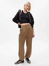 GapFit Seamless Rib Crop Halter Tank Top