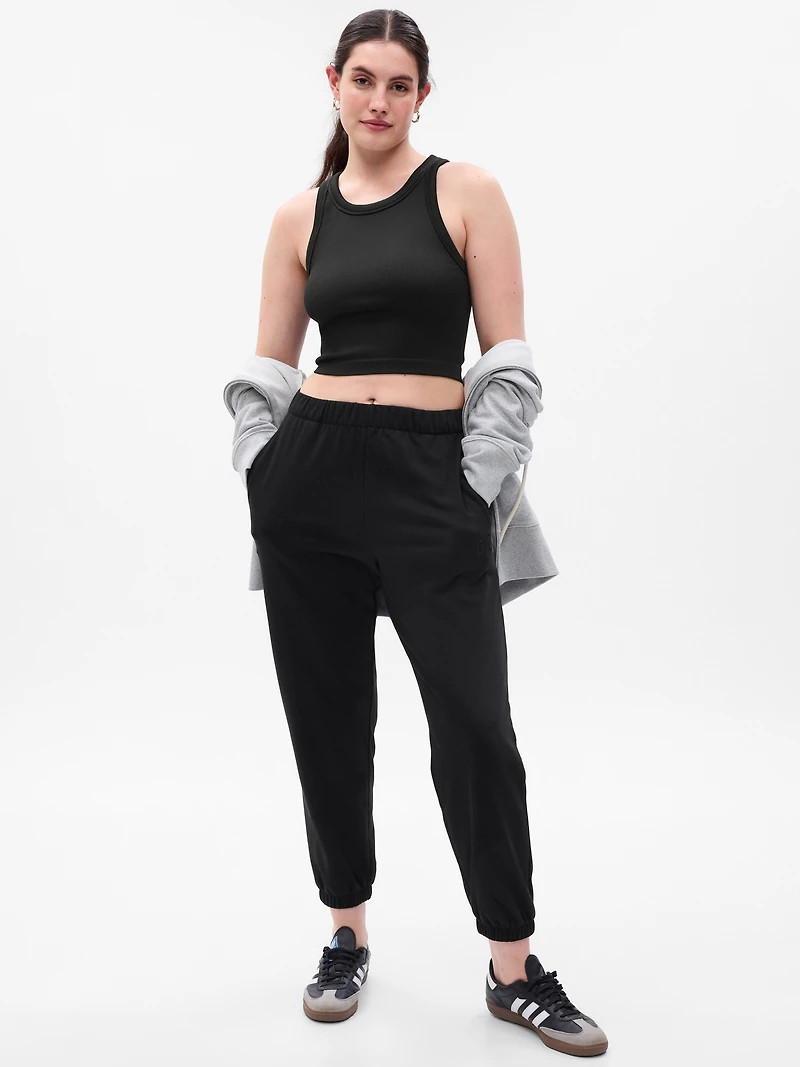 GapFit Seamless Rib Crop Halter Tank Top