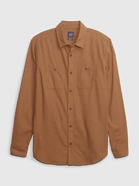 Organic Cotton Midweight Flannel Shirt