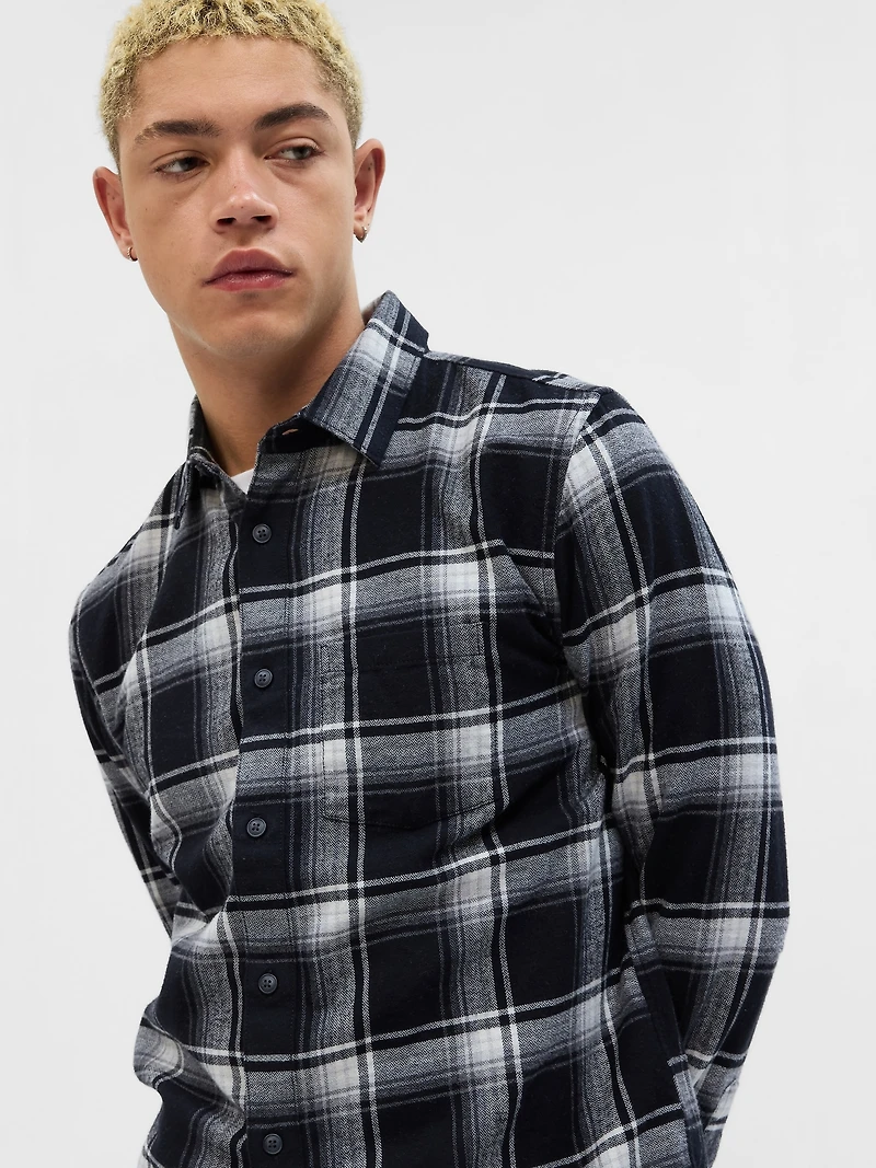 Organic Cotton Midweight Flannel Shirt