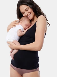 Ingrid and Isabel Basics Maternity Seamless Crossover Nursing Cami 2 Pack