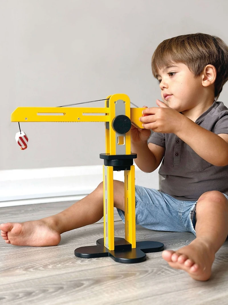 Little Builder Toddler Yellow Crane Toy