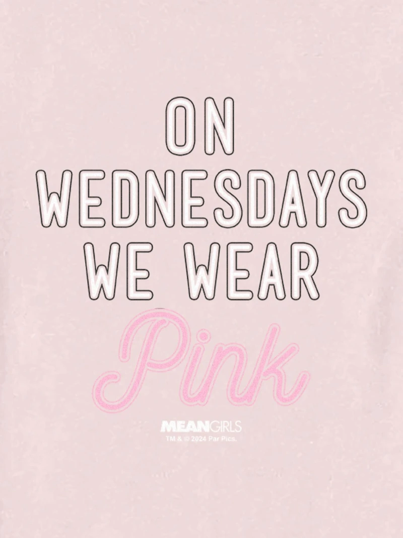 Toddler Mean Girls On Wednesdays We Wear Pink Graphic Tee