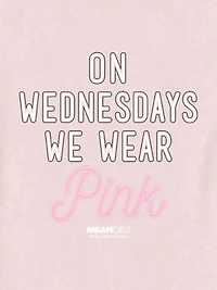 Toddler Mean Girls On Wednesdays We Wear Pink Graphic Tee
