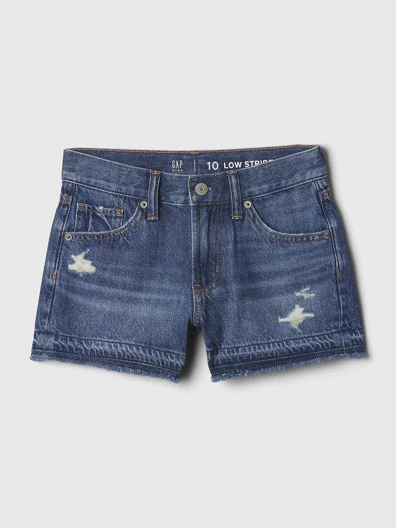 Kids Low Rise Stride Denim Shorts