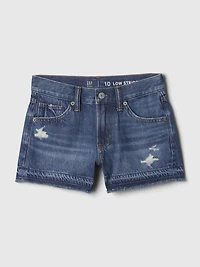 Kids Low Rise Stride Denim Shorts