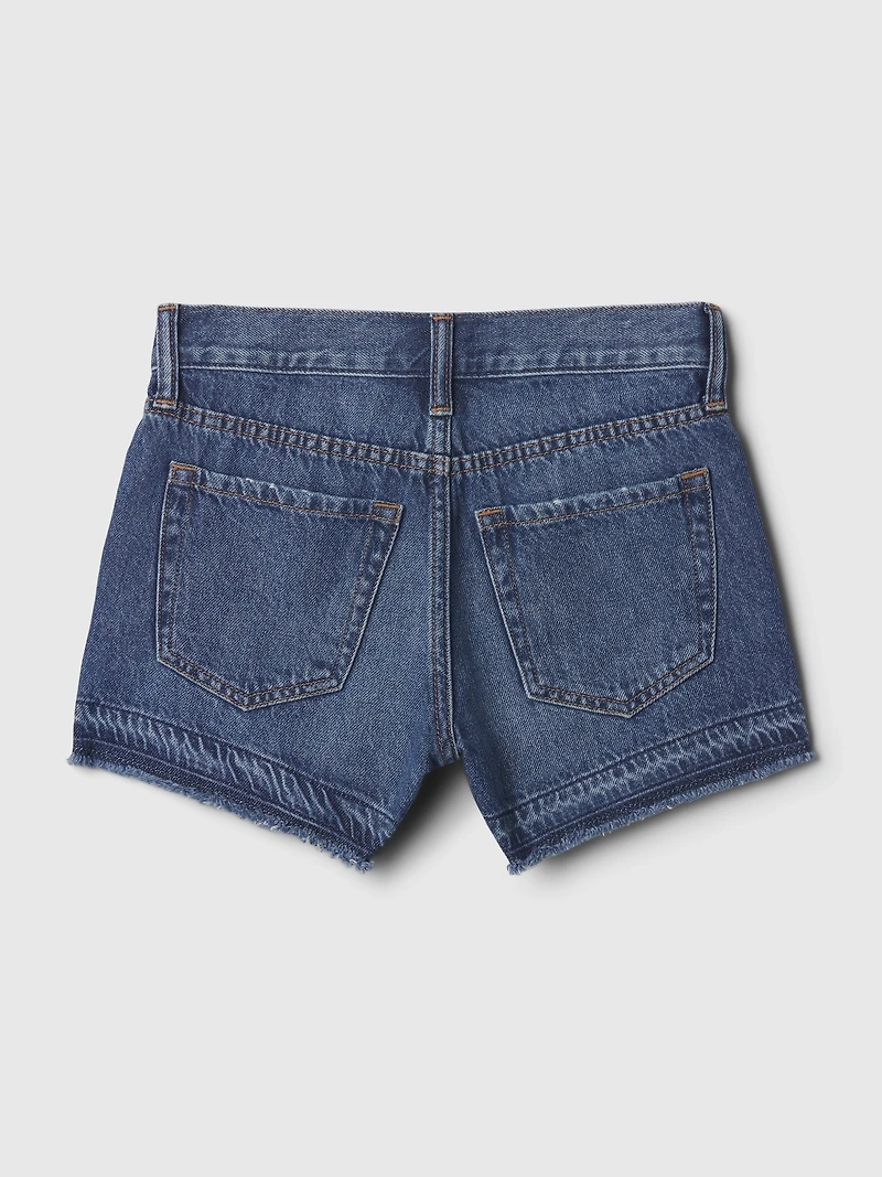 Kids Low Rise Stride Denim Shorts