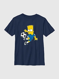 Kids Bart Simpson Soccer Graphic Tee