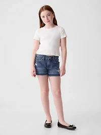 Kids Low Rise Stride Denim Shorts