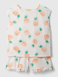 Kids Recycled PJ Shorts Set