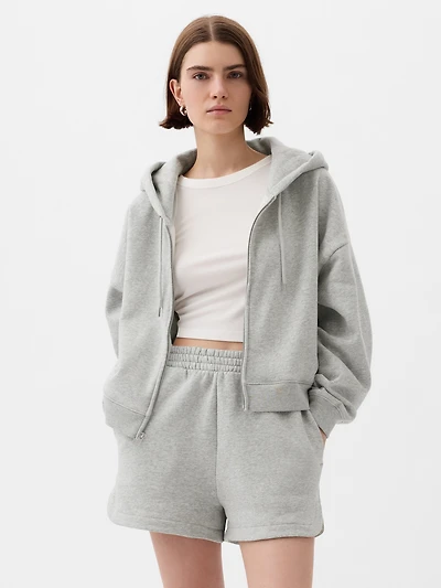VintageSoft Crop Hoodie