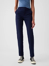 Mid Rise BiStretch Slim Ankle Pants