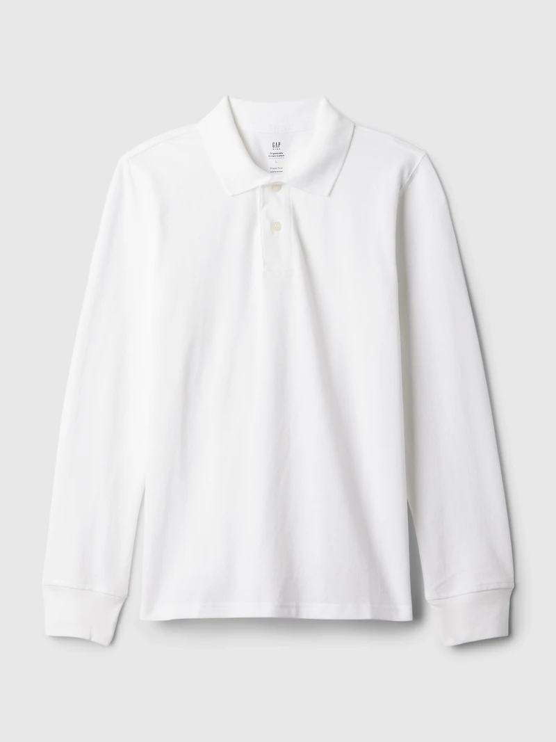 Kids Organic Cotton Uniform Polo Shirt
