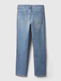 Mid Rise Split-Hem Vintage Slim Jeans