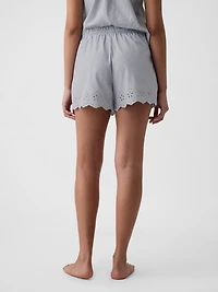 Eyelet Poplin PJ Shorts