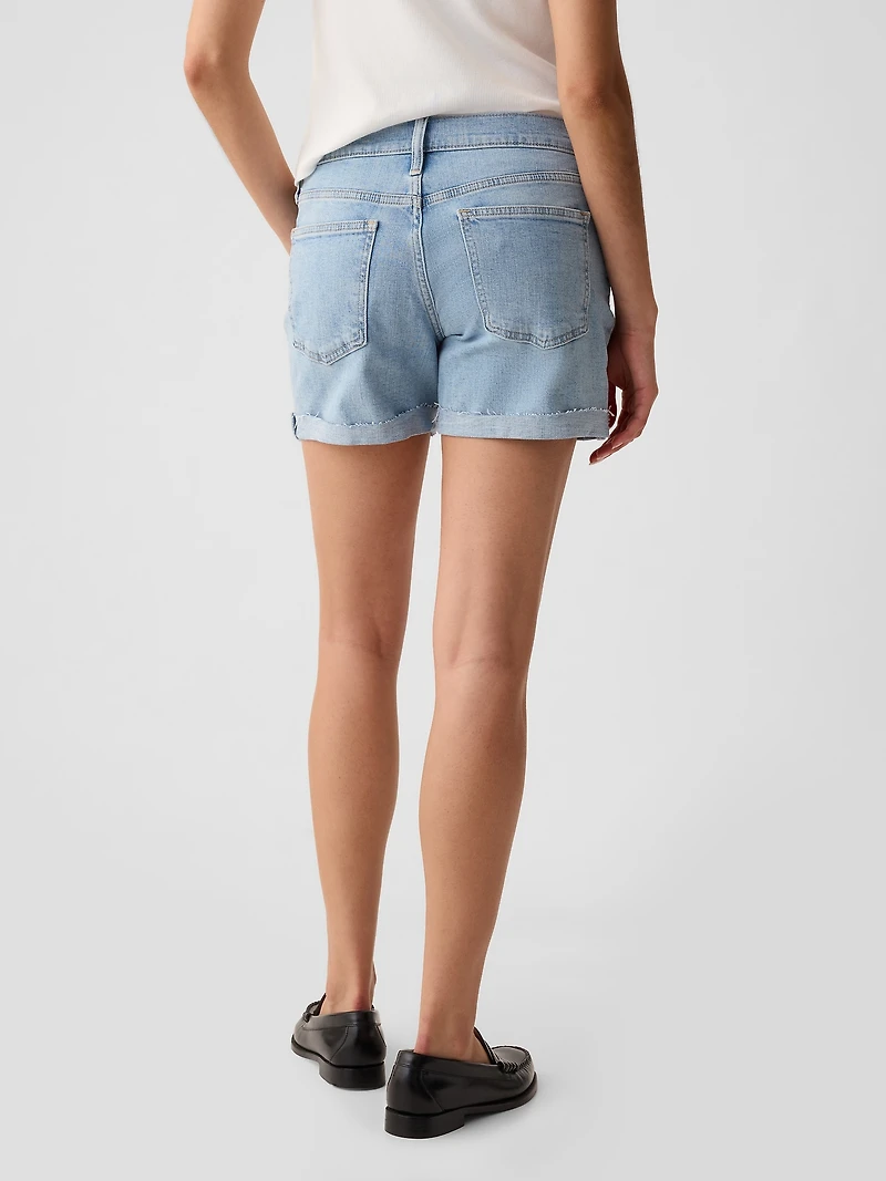 5" Mid Rise Girlfriend Shorts