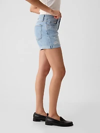5" Mid Rise Girlfriend Shorts