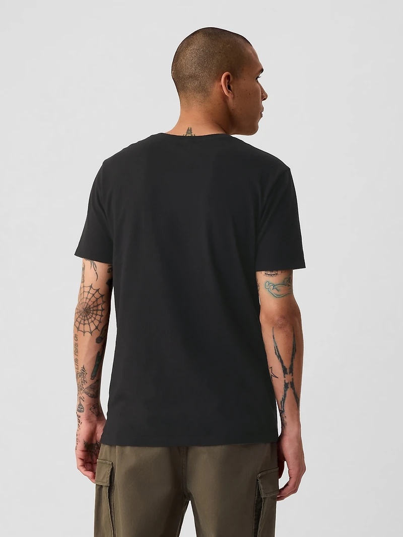 Cotton Jersey V-Neck T-Shirt