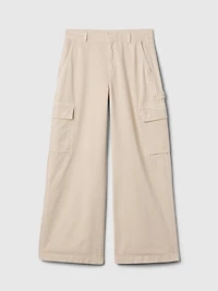 Mid Rise Cargo Baggy Khakis