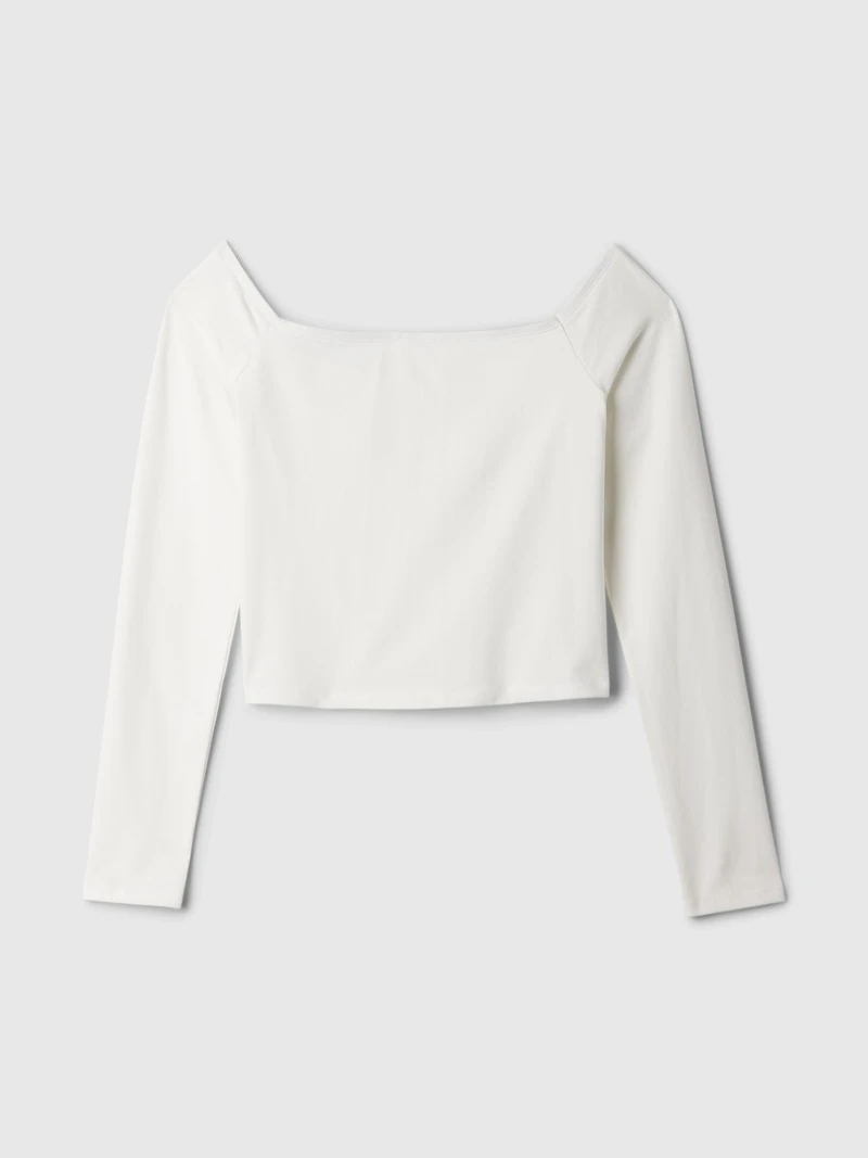 Modern Off-Shoulder Crop T-Shirt