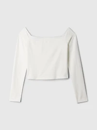 Modern Off-Shoulder Crop T-Shirt