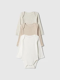 Baby First Favorites TinyRib Bodysuit (3-Pack