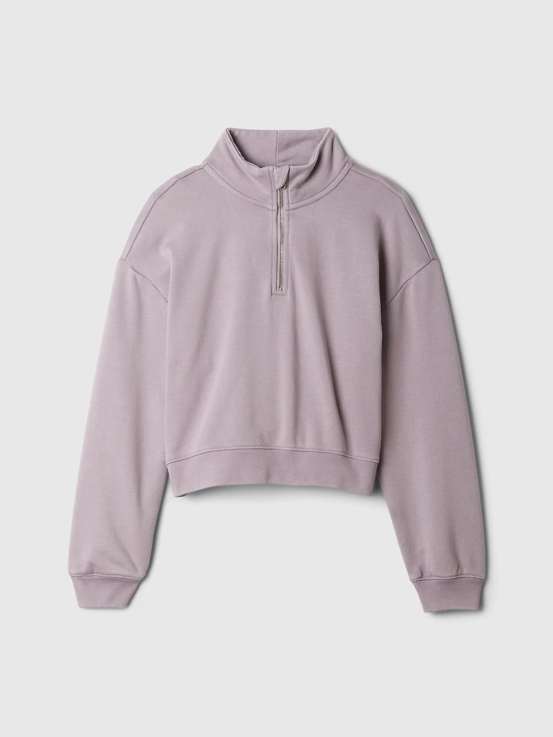 Kids VintageSoft Half-Zip Crop Pullover