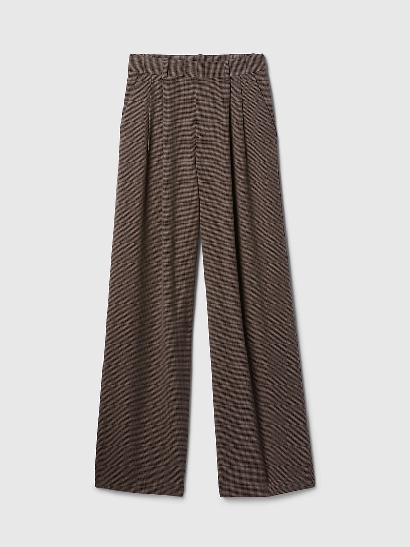 365 High Rise Brushed Twill Pleated Trousers