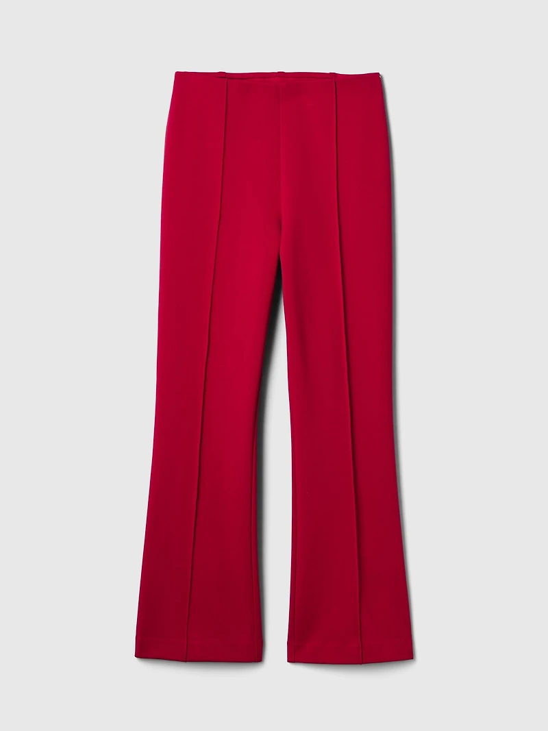 High Rise Double Knit Crop Kick Pants