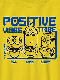 Kids Minions Positive Vibes Graphic Tee