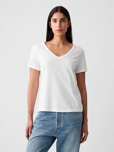 Organic Cotton VintageSoft V-Neck T-Shirt