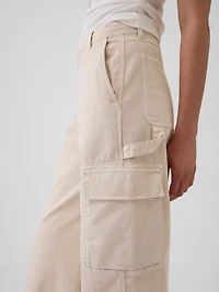 Mid Rise Cargo Baggy Khakis