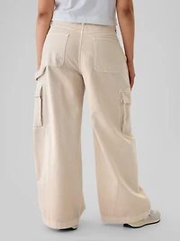 Mid Rise Cargo Baggy Khakis