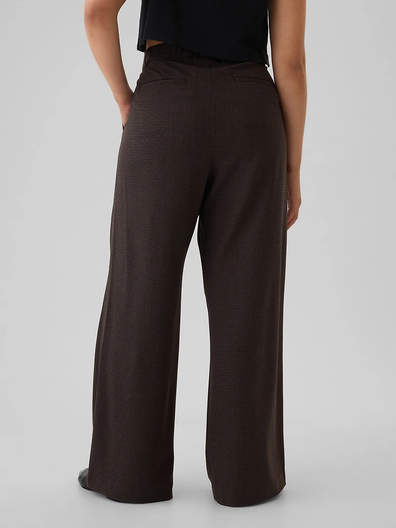 365 High Rise Brushed Twill Pleated Trousers