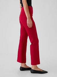 High Rise Double Knit Crop Kick Pants
