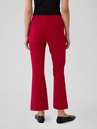 High Rise Double Knit Crop Kick Pants