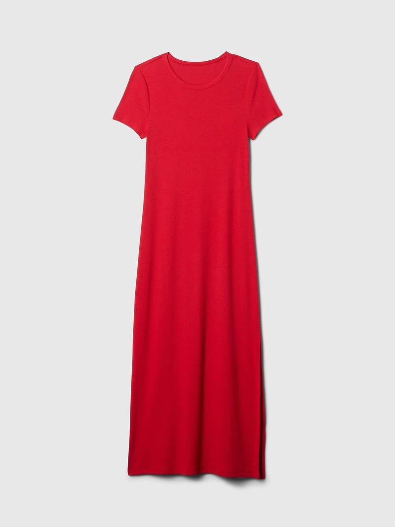 Modern Rib Maxi T-Shirt Dress