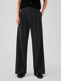 365 High Rise Brushed Twill Pleated Trousers