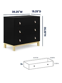 babyGap Legacy Pulls 3 Drawer Dresser