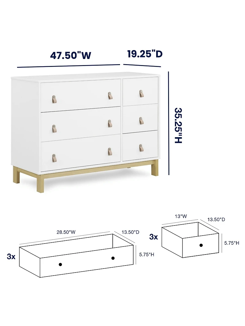 babyGap Legacy Pulls 6 Drawer Dresser