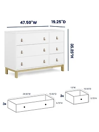 babyGap Legacy Pulls 6 Drawer Dresser