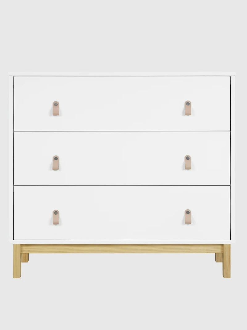 babyGap Legacy 3 Drawer Dresser with Leather Pulls and Interlocking Drawers