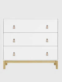 babyGap Legacy 3 Drawer Dresser with Leather Pulls and Interlocking Drawers