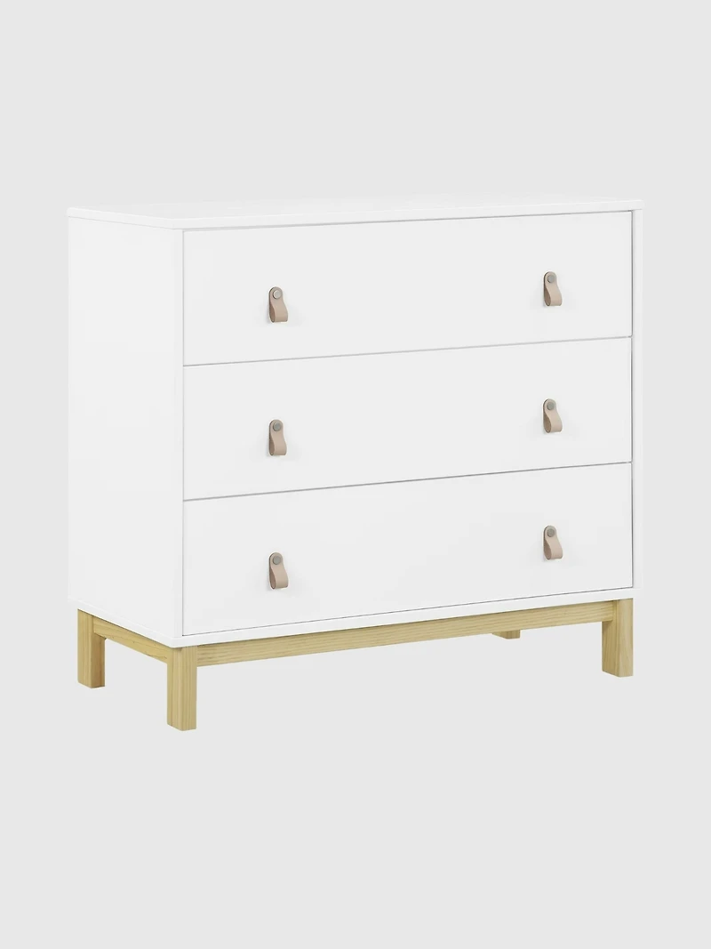 babyGap Legacy 3 Drawer Dresser with Leather Pulls and Interlocking Drawers