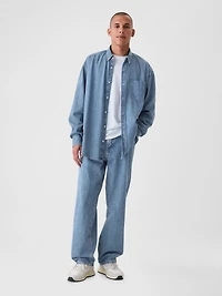 Denim Stripe Big Shirt