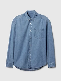 Denim Stripe Big Shirt