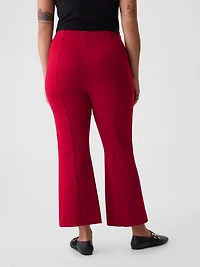 High Rise Double Knit Crop Kick Pants