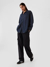 Chambray Denim Big Shirt