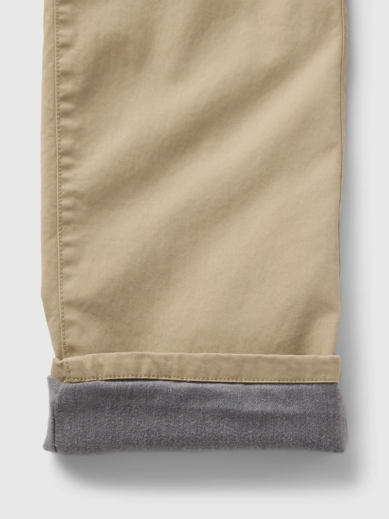 Kids Lined Modern Loose Khakis
