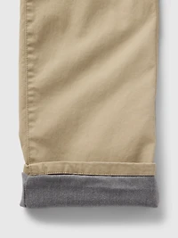 Kids Lined Modern Loose Khakis